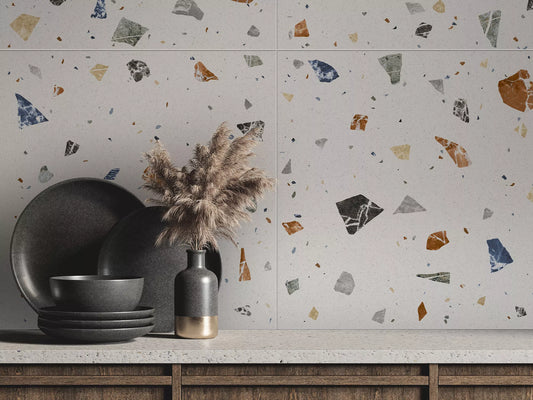 Gresie Terrazzo Finch Blanco 60x120