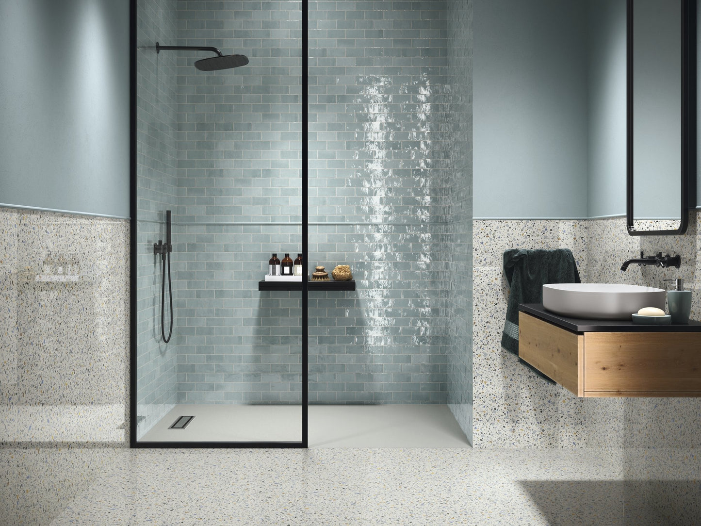 Gresie Terrazzo Epoca White Silken 60x60